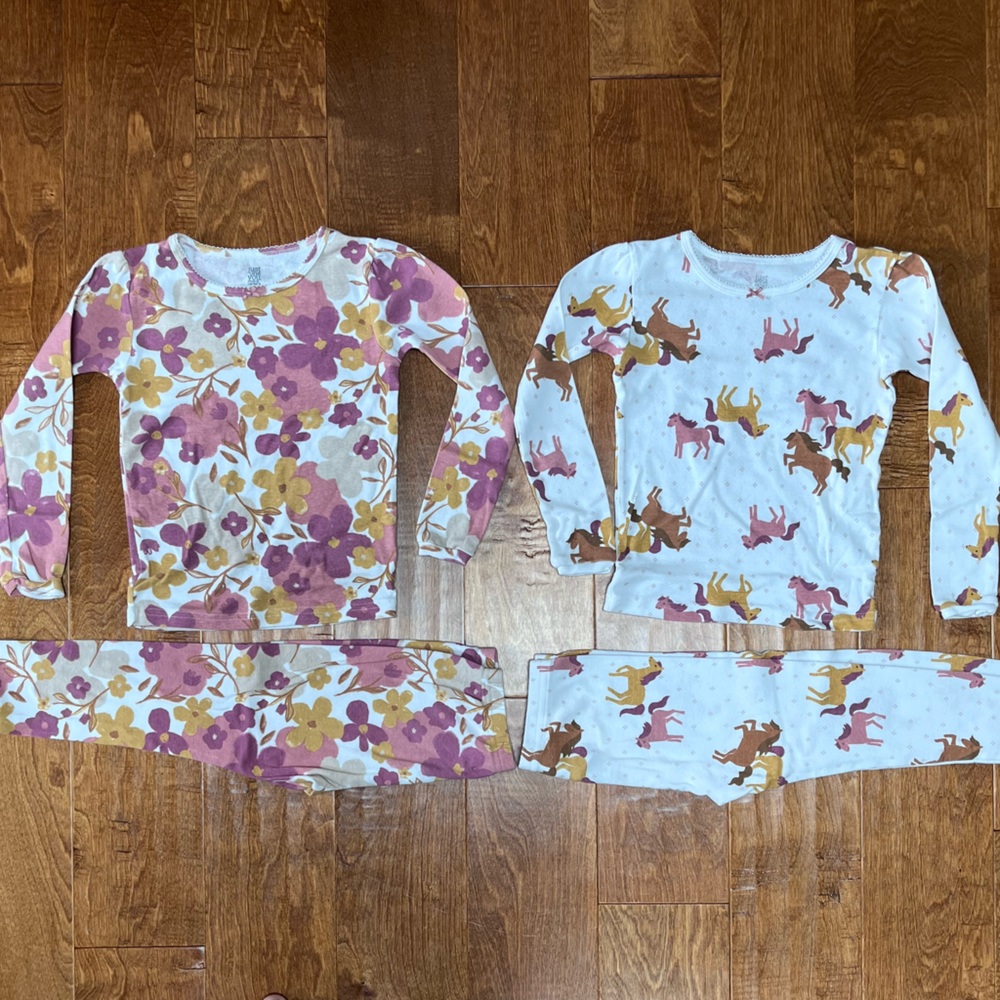 Toddler Girls Carters Just One You Long-Sleeve Pajamas - 5T - 2 included - Horse